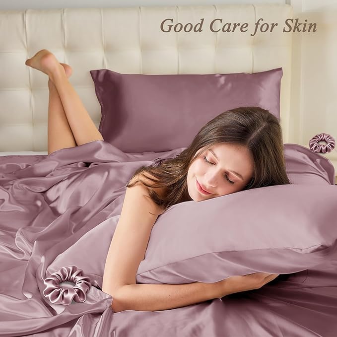 King Satin Pillowcase for Hair 2pc, Similar to Silk Pillow Cases, Easier Care - Image 2