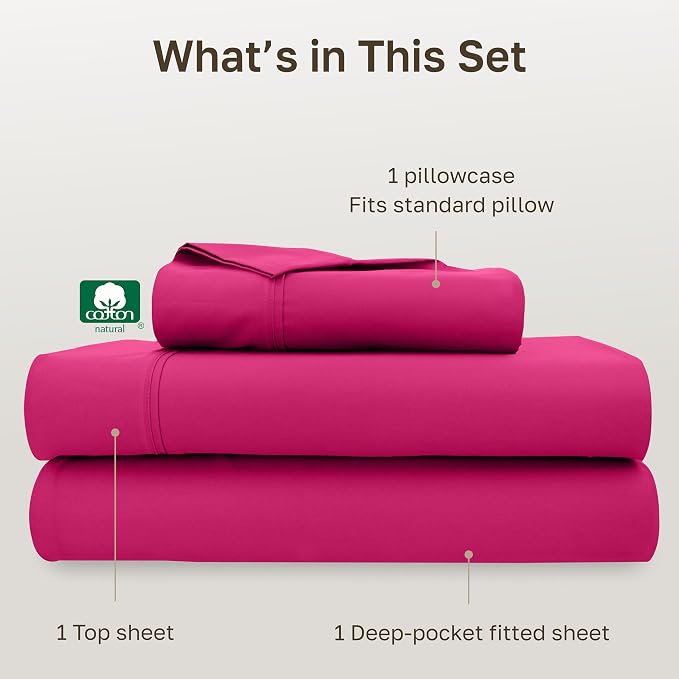 California Design Den Soft Twin XL 100% Cotton Sheet Sets, 400 Thread Count - Image 4