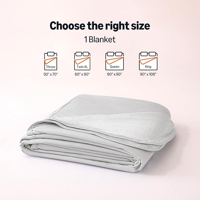 Amazon Basics Cooling Blanket for Hot Sleepers, Reversible Lightweight Thin - Image 5
