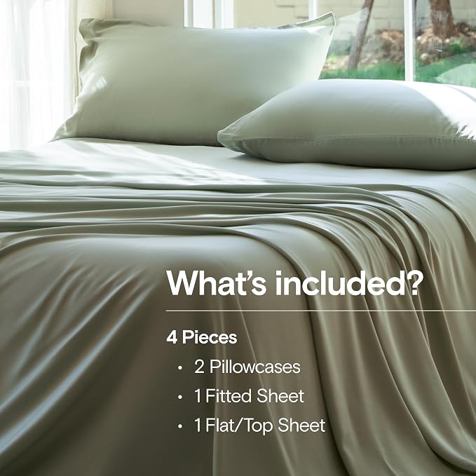 DOZ Sheet Set, 100% Viscose derived from Bamboo, Organically Grown, Buttery Soft - Image 2