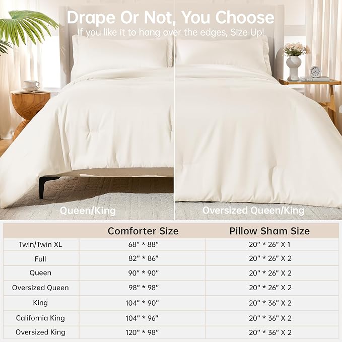 MUXHOMO Full Comforter Sets, All Season Ultra Soft Down Alternative Bedding - Image 8