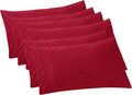 Elegant Comfort 6-PACK Solid Pillowcases 1500 Premium Hotel Quality Microfiber by ELEGANTCOMFORT