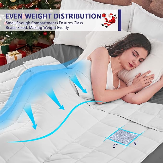 King Size Weighted Blanket for Adults Cooling Heavy Blanket for Sleeping - Image 7