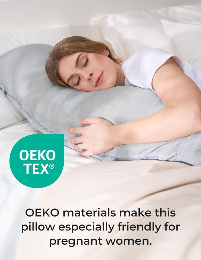Momcozy J-Shaped Pregnancy Pillow - Image 6