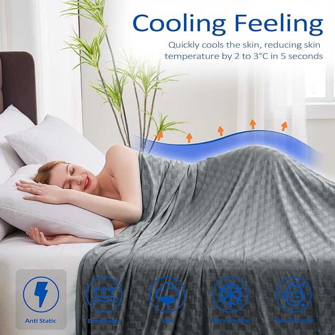 Topcee Cooling Blanket, Summer Cooling Blankets - Image 2