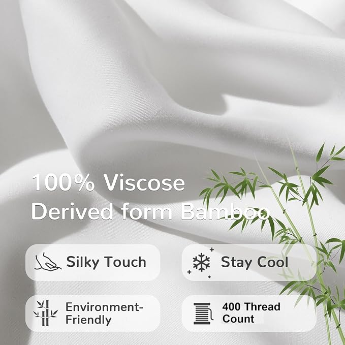Kamas Oversized Bamboo Pillowcase Set of 2 | 100% Naturally Grown | Ultra Soft - Image 5