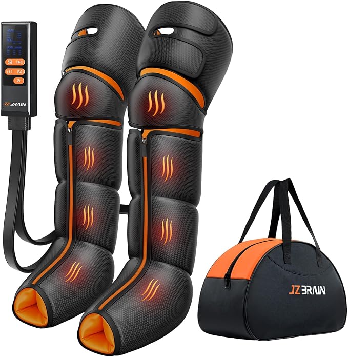 Leg Massager with Heat and Compression : Foot and Calf Massager by JZBRAIN