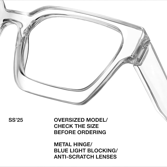 livho Oversized Eyewear Frame for Woman and Men - Image 5