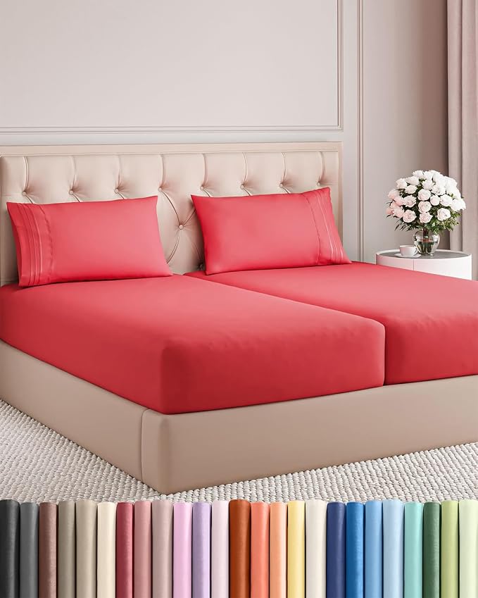 Split King Size 5 Piece Sheet Set by CGKUnlimited