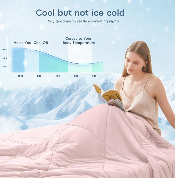 MASVIS Cooling Blankets for Hot Sleepers, Luxury Lightweight Cozy Soft Throw - Image 6