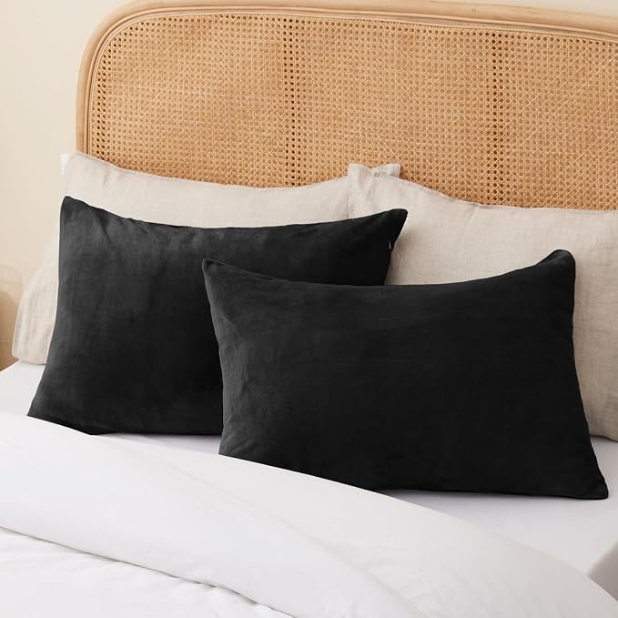 BEDELITE Flannel King Size Pillow Cases Set of 2, Super Soft Fleece Pillowcases - Image 7