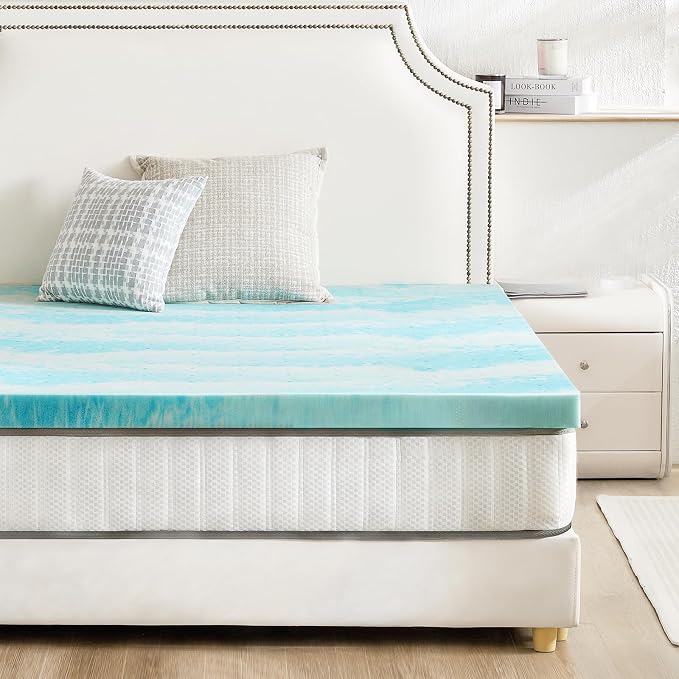 Sweetcrispy Mattress Topper King, 3 Inch Thick Memory Foam Gel Infused Cooling - Image 8