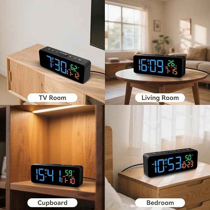 Netzu 3-in-1 Digital Clocks for Living Room - Image 6