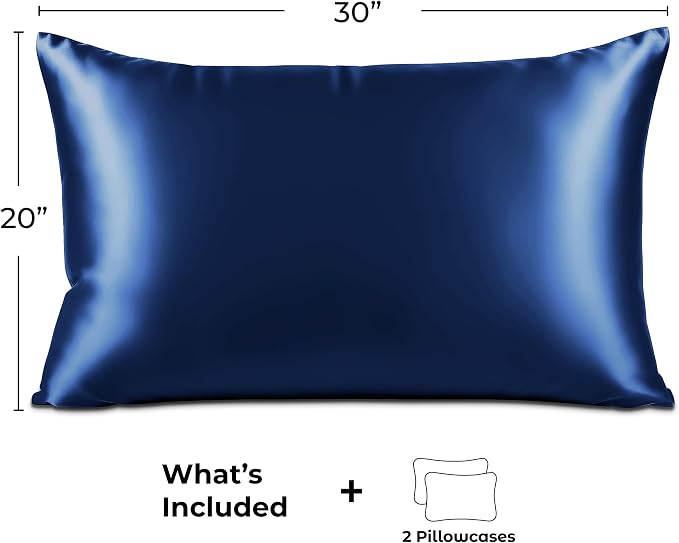 Pure Bedding Satin Pillowcase 2 Pack - Image 6
