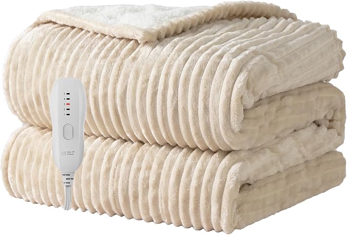 Texciting Heated Blanket Electric Throw 50”X60”-Heating Blanket by TEXCITING
