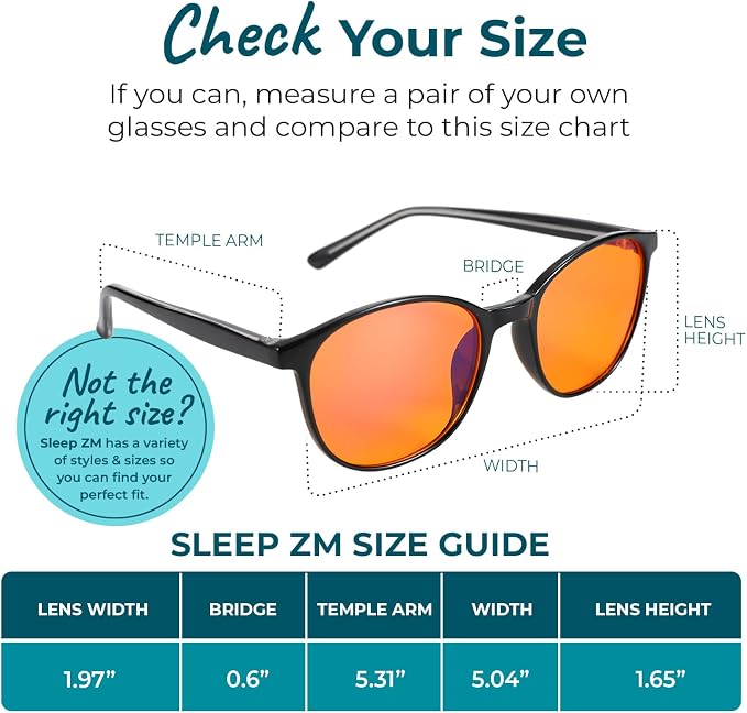 Sleep ZM Blue Light Blocking & Light Sensitivity Glasses - Image 2