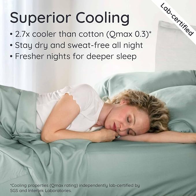 Bambaw 100% Viscose Derived from Bamboo Fitted Sheet King Size, Cooling Fitted - Image 3