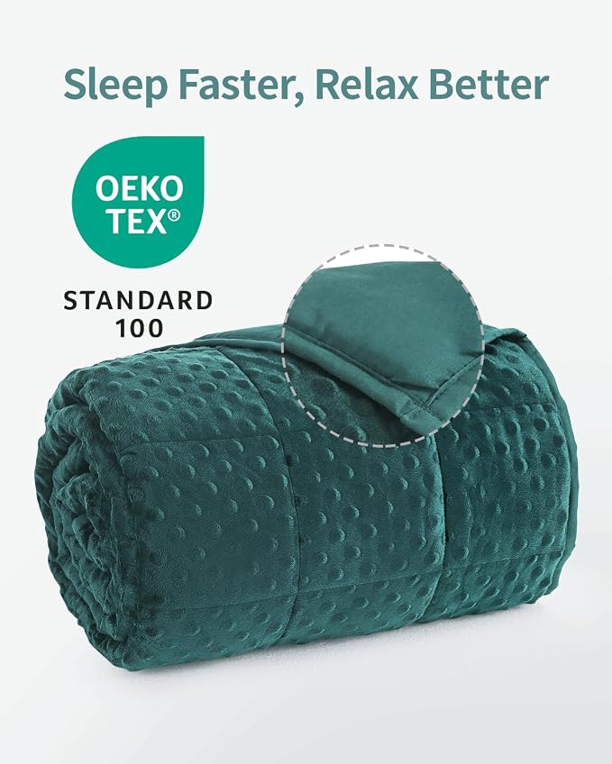 Mr. Sandman Weighted Blanket for Adults Queen Size 15 lbs, Soft Cooling Heavy - Image 5