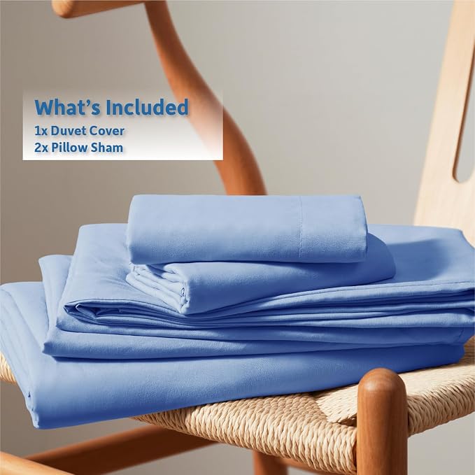 Nestl Calm Blue Duvet Cover King Size - Image 9