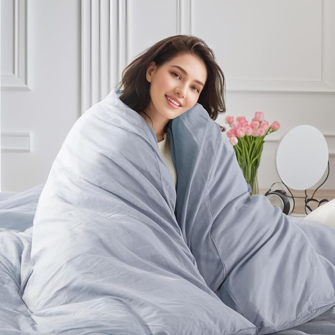 NEXHOME PRO King Duvet Cover Set, 100% Washed Cotton - Image 6