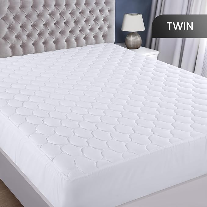 Utopia Bedding Waterproof Mattress Protector, Twin Mattress Pad, Quilted Fitted - Image 2