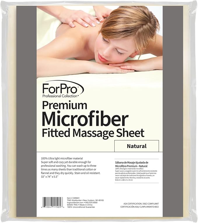 ForPro Premium Microfiber Massage Fitted Sheet by ForProProfessionalCollection