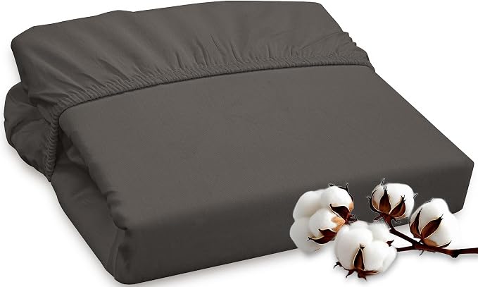 ROYALE LINENS 300 Thread Count 100% Long Staple Combed Cotton Fitted Sheet Twin by ROYALELINENS