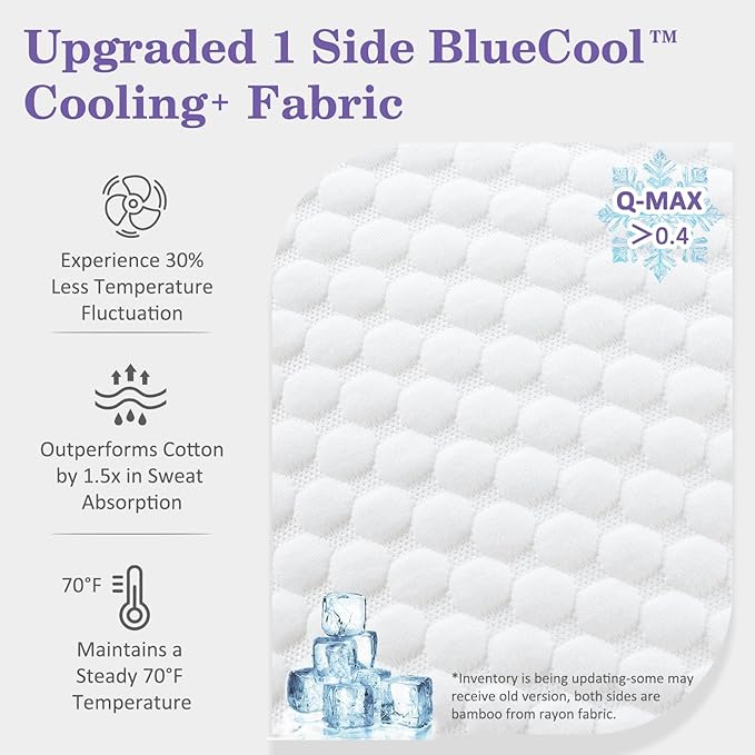 HOMELAB Adjustable Shredded Memory Foam Pillows King Size, Cooling Bed Pillows - Image 2