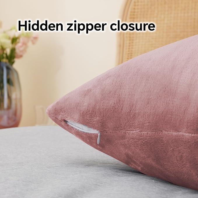 BEDELITE Flannel Pillowcases Standard Set of 2, Super Soft Fleece Pillow Case - Image 6