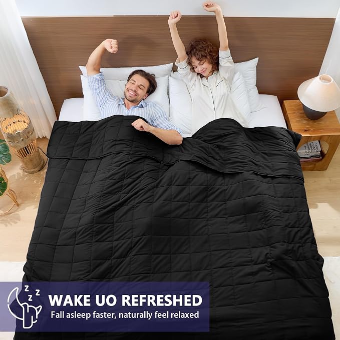 King Size Weighted Blanket for Adults Cooling Heavy Blanket for Sleeping - Image 5