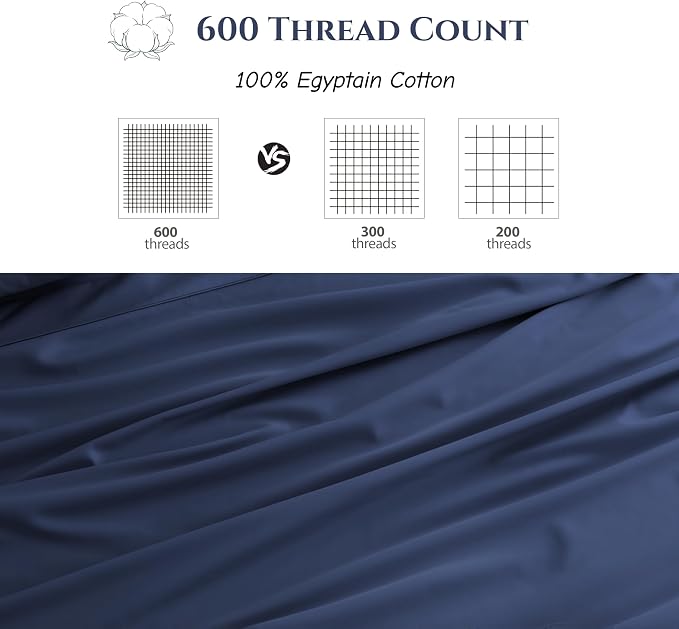 Cotton Flat Sheets Only, 600 TC 100% Cotton Flat Sheet Top Sheet Only, Twin - Image 3