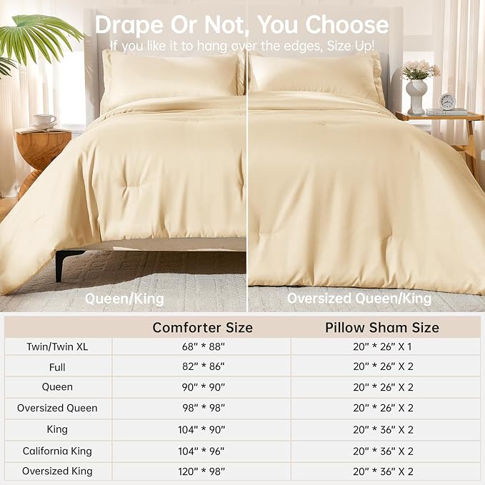 MUXHOMO King Size Comforter Set, All Season Ultra Soft Down Alternative Bedding - Image 8