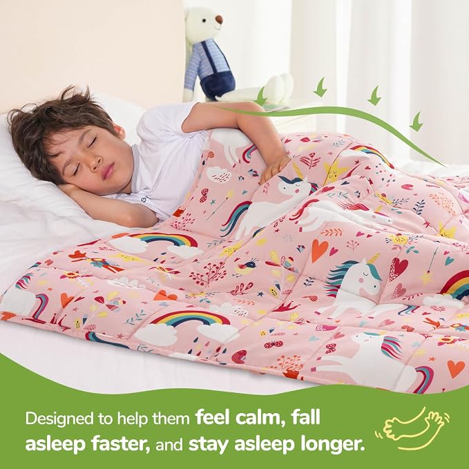 Sivio Weighted Blanket 7lbs, Unicorn Cooling Weighted Blanket, Breathable Heavy - Image 2