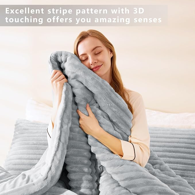 CozyLux Fluffy King Size Comforter Set - Image 5