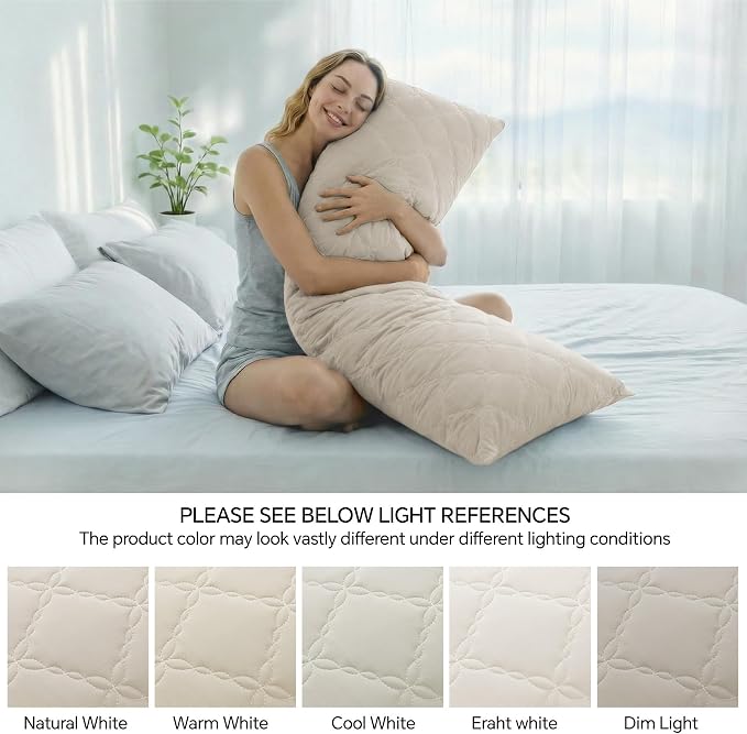 BEDELITE Cooling Body Pillow for Adults, Creative Ultra Soft Cool-Touch Quilted - Image 6