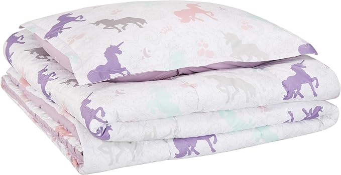 Amazon Basics 2-Piece Soft Easy-Wash Microfiber Kid's Comforter and Pillow Sham - Image 2
