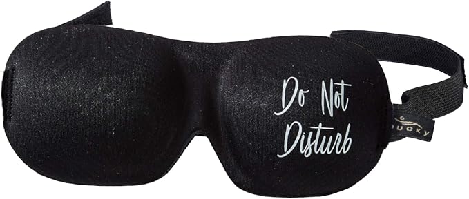 Bucky Ultralight Comfortable Contoured Travel and Sleep Eye Mask, Do Not Disturb by Bucky