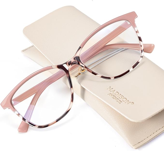 Madison Avenue TR90 Blue Light Blocking Glasses Anti Eyestrain UV Glare Blue by MadisonAvenue