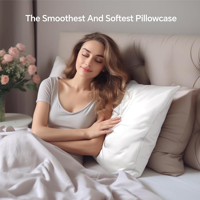 INFIIXSO Mulberry Silk Pillow Cases King Size Set of 2, Silk Pillowcase - Image 3