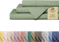 Linen Home 100% Cotton Percale Sheets King Size, 4-Piece Set by LINENHOME