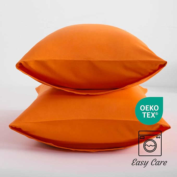 NTBAY Queen Pillow Cases Set, 2 Pack Brushed Microfiber 20x30 Inches, Stain - Image 5