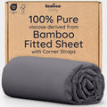 Bambaw 100% Viscose Derived from Bamboo Fitted Sheets King Size, Cooling Fitted by Bambaw