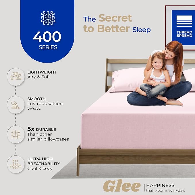 Thread Spread 100% Cotton Pillow Cases Queen Size Set of 2 - Image 2