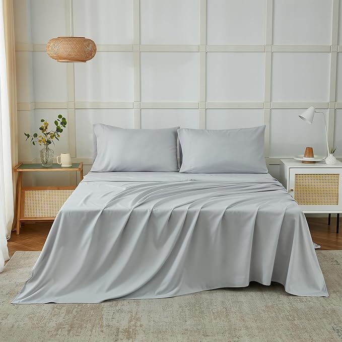 ILAVANDE King Size Sheets Set, 4 Piece Hotel Luxury Super Soft 1800 Series - Image 2