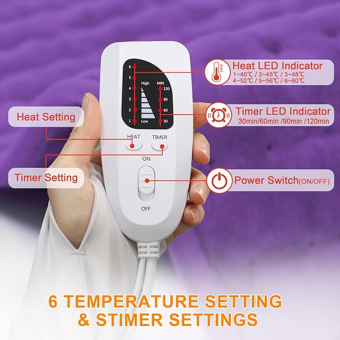 Deepsoon Heating Pad, Electric Heating Pads - Image 6