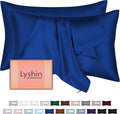 Silk Pillow Cases 2 Pack Standard Size by LYSHINSILKPILLOWCASES
