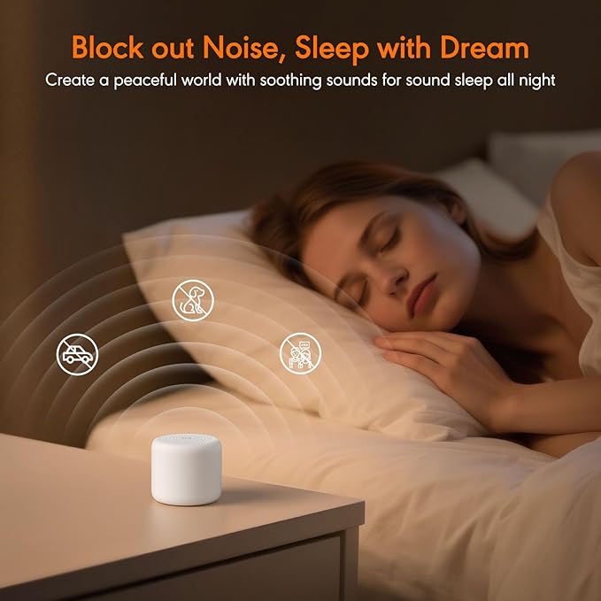 White Noise Sound Machine, Portable White Noise Machine - Image 3