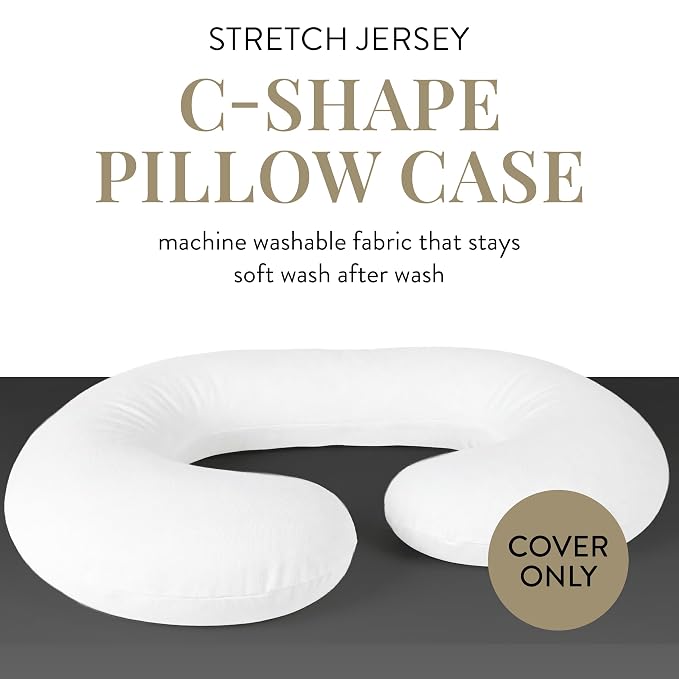 Betty Dain Stretch Jersey Pregnancy/Maternity Pillowcase C-Shape Compatible - Image 2