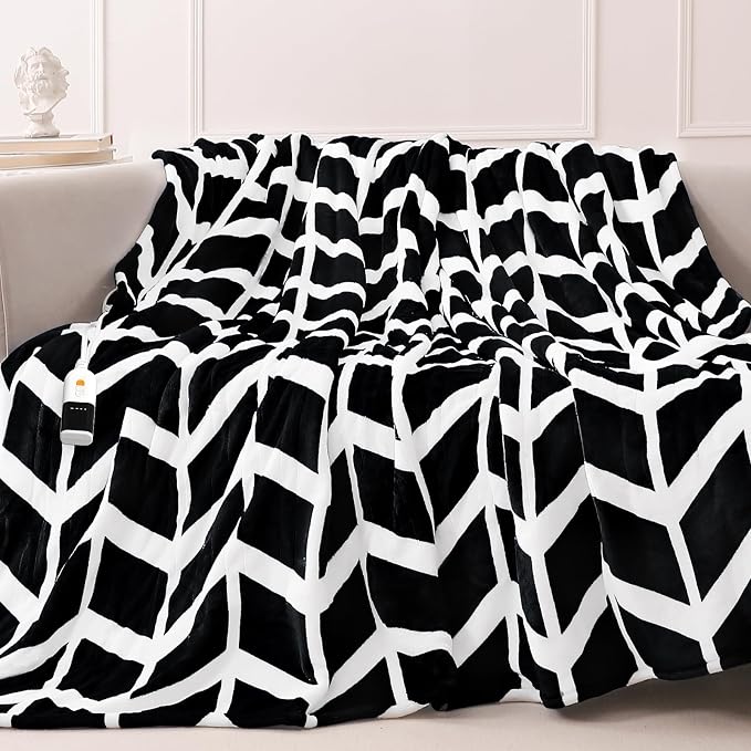 VENTIMI Electric Blanket Heated Throw, Fast Heating Blankets by VENTIMI