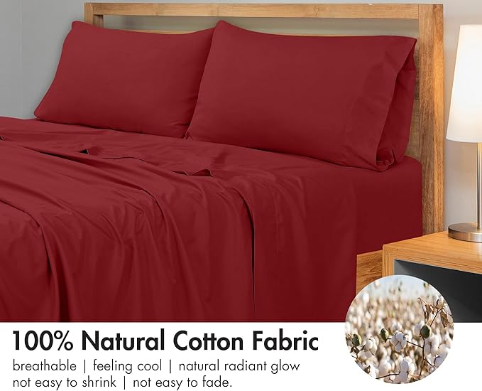 Royale Linens 300 Thread Count 100% Long Staple Combed Cotton Flat Sheet - Image 4